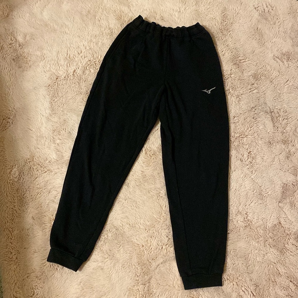 Black Mizuno sweatpants